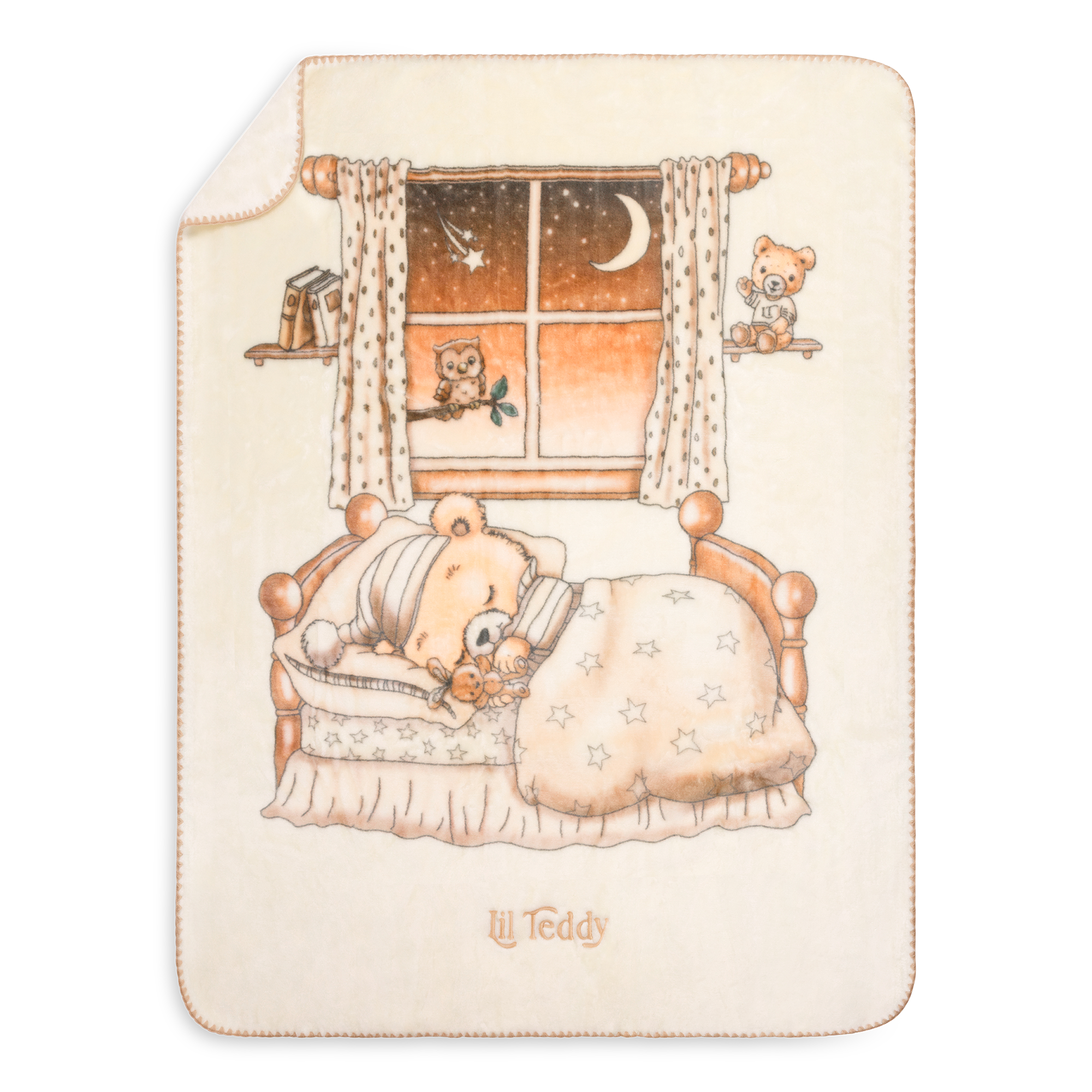 Bigger Twinkle Twinkle Blanket Vanilla Bean | Lil Teddy