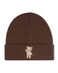 Classic Embroidered Beanie Cocoa Bean