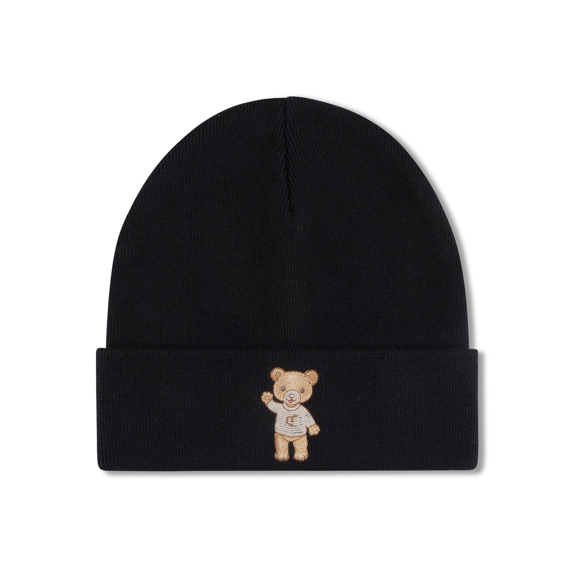 Classic Embroidered Beanie Midnight Truffle – Lil Teddy