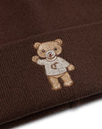 Classic Embroidered Beanie Cocoa Bean