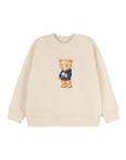 Lil Pawfect Brew Oversized Pullover Beige