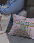 Teddy's Merry Go Cushion Sugary Pink