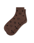 Lil Teddy Crew Sock Cocoa Bean