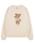 Bigger Teddy Oversized Signature Embroidered Pullover Beige