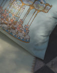 Teddy's Merry Go Cushion Blueberry Biscuit